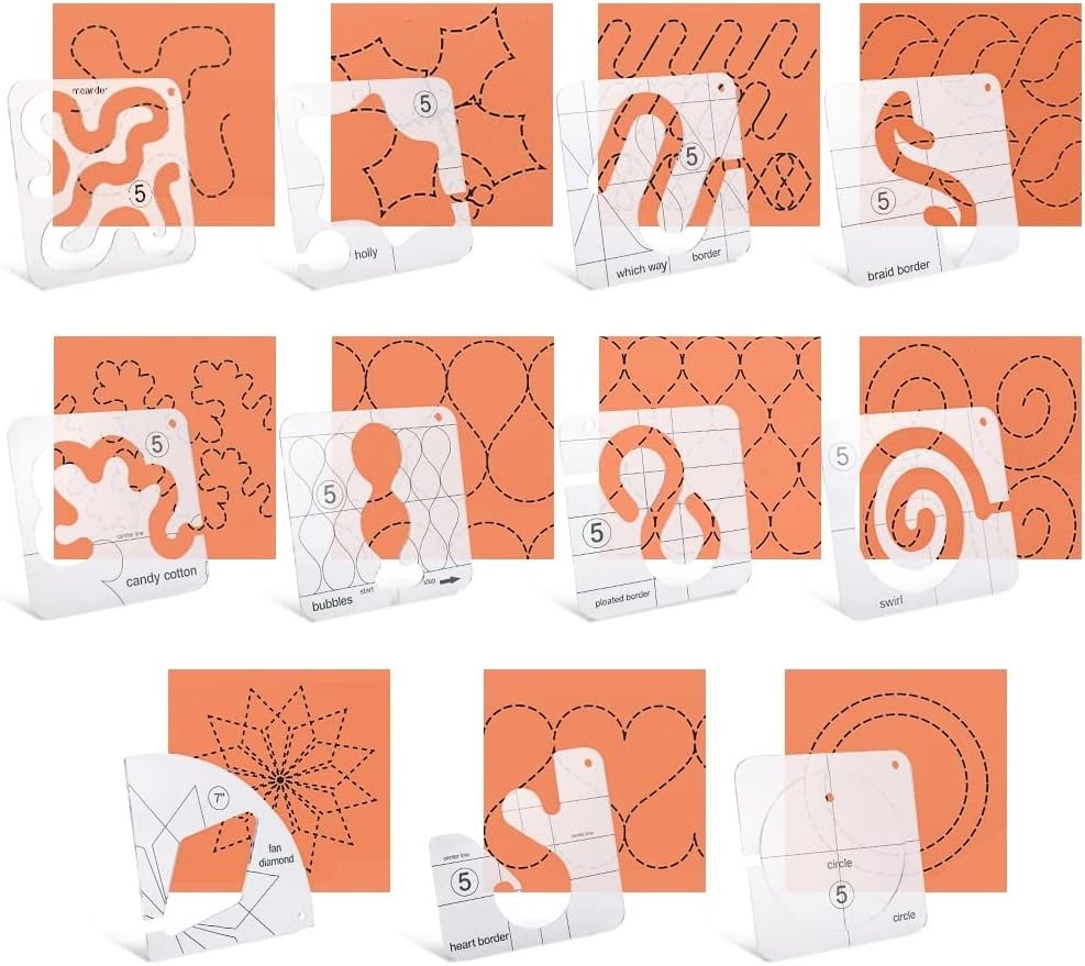 🥰🥰 2025 Motion Kleidungsstück-Lineal-Set (11 PCS) + Fußaufsatz