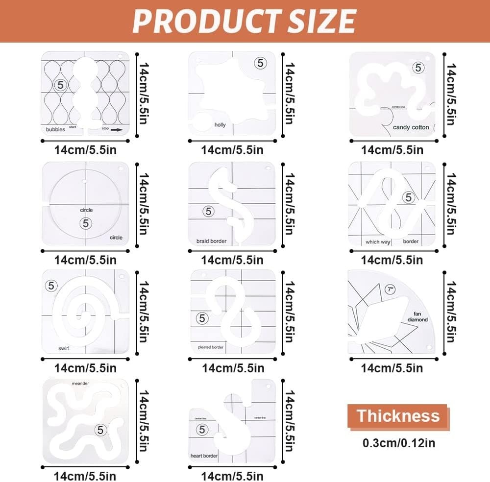 🥰🥰 2025 Motion Kleidungsstück-Lineal-Set (11 PCS) + Fußaufsatz