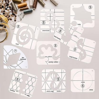 🥰🥰 2025 Motion Kleidungsstück-Lineal-Set (11 PCS) + Fußaufsatz