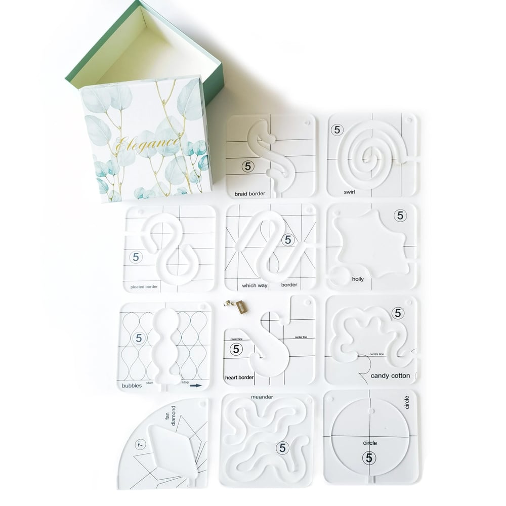 🥰🥰 2025 Motion Kleidungsstück-Lineal-Set (11 PCS) + Fußaufsatz