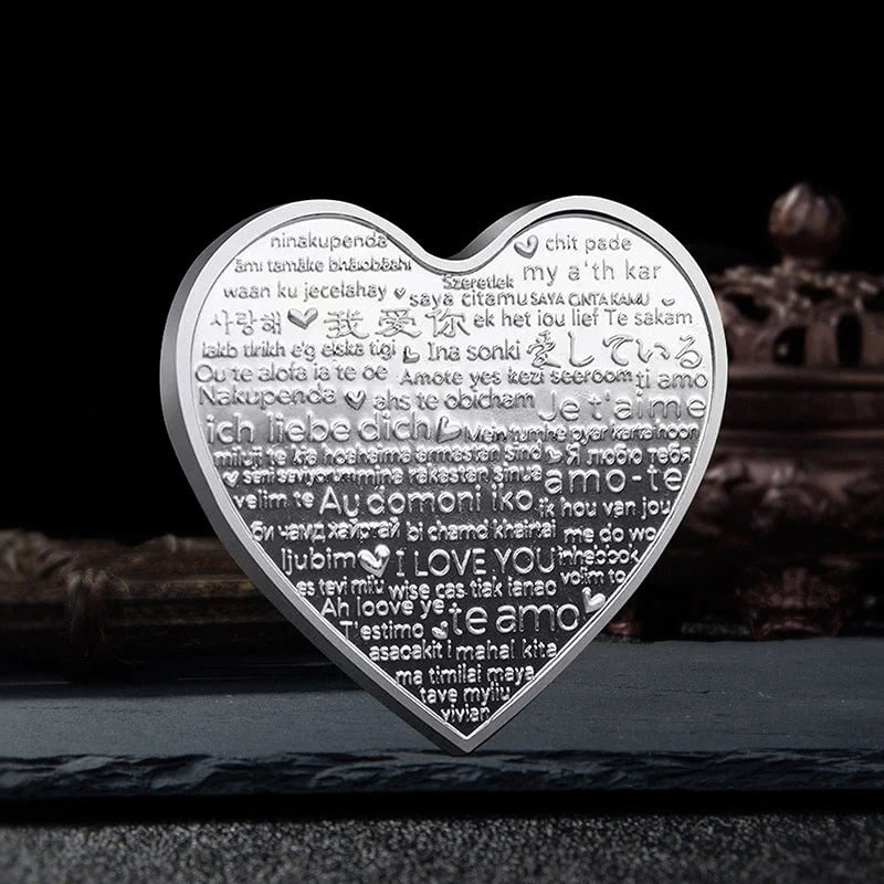 🔥Rabatt zum halben Preis🔥🔥Schöne Herzliebesmünze mit Rosen