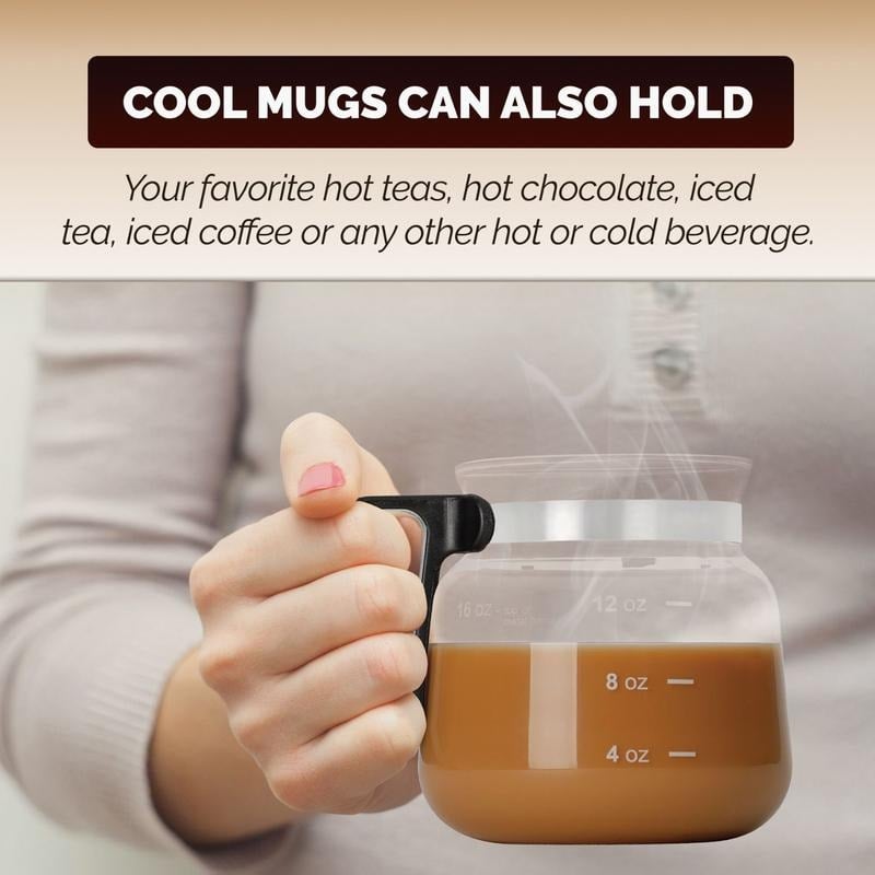💖☕ 16 Oz Glass Coffee Mug – Coffee Pot Style